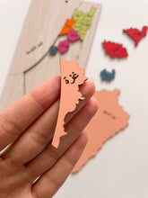 Load image into Gallery viewer, Palestine Map Wooden Puzzle
